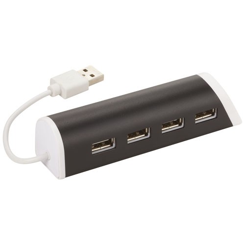 Aluminium 4 Port USB Hub & Telefonhalterung
