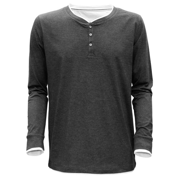 LUKE Long Sleeve Henley T-Shirt