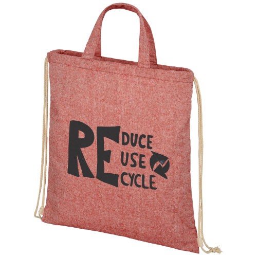 Pheebs 210 g/m² recycelter Rucksack mit Kordelzug
