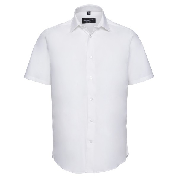 Men's Short Sleeve Easy Care Fitted Shirt