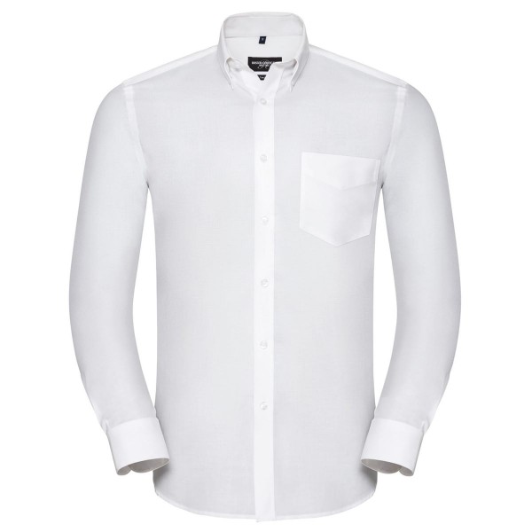 Tailliertes Button-Down Oxford Hemd  Langarm